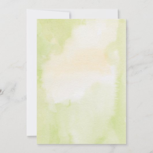 Invitation Citrus Lemon Wreath Mariage jaune Enregistrer les  (Dos)