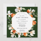 Invitation Citrus & Magnolia Baby Shower (Devant)
