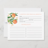 Invitation Citrus Mandarin Charcoal Black Matching Douche (Devant)