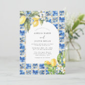 Invitation Citrus méditerranéen (Debout devant)