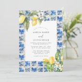 Invitation Citrus méditerranéen (Debout devant)