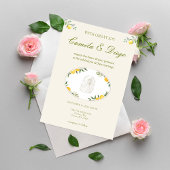 Invitation Citrus Olive Mediterranean Botanical Wedding