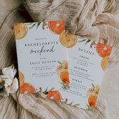 Invitation Citrus Orange Aperol Bachelorette Week-end