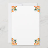 Invitation Citrus Orange Un Petit Baby shower Cutie (Dos)