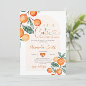 Invitation Citrus Orange Un peu de gourmandise est sur le che (Debout devant)