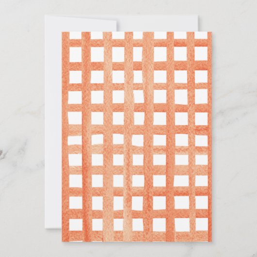 Invitation Citrus Orange Un peu de gourmandise est sur le che (Dos)