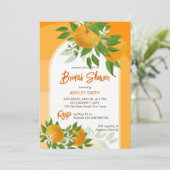 Invitation Citrus oranges nuptiale d'été (Debout devant)