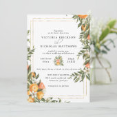 Invitation Citrus Orchard | Boho Botanical Mariage (Debout devant)