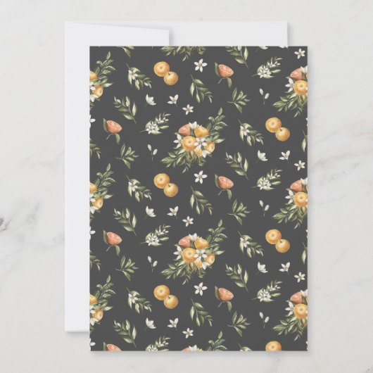 Invitation Citrus Orchard | Boho Botanical Mariage (Dos)