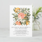 Invitation Citrus Orchard | Boho Botanical Mariage (Debout devant)