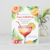 Invitation Citrus Summer Cocktail Party (Debout devant)