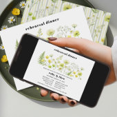 Invitation Citrus Wildflower Ghost Stripe Wedding Rehearsal