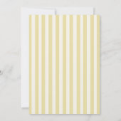 Invitation Citrus Yellow Elegant Modern Stripe Wedding (Dos)