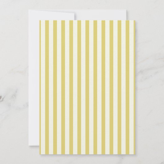 Invitation Citrus Yellow Green Elegant Modern Stripe Wedding (Dos)