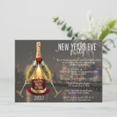 Invitation City Fire Works Élégante Soirée du Nouvel An (Debout devant)