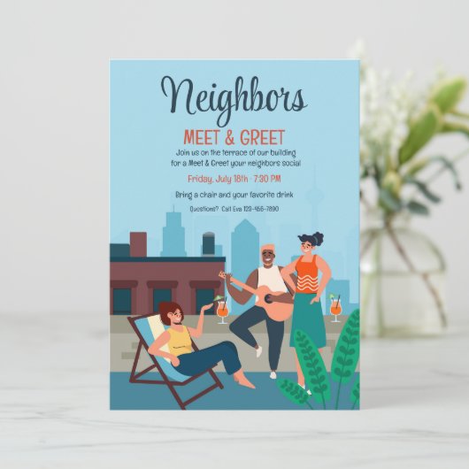 Invitation City Rooftop Party (Debout devant)