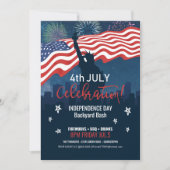 Invitation City Skyline Independence Day Celebration ID658 (Devant)
