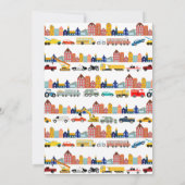 Invitation City Transportation Vehicles Truck Second Birthday (Dos)