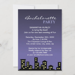 Invitation Cityscape Bachelorette