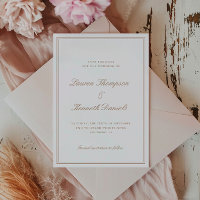 Clair Taupe Élégant Script Enregistrer La Date