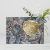 Invitation Clams and Quahog Art Postcard (Debout devant)