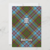 Invitation Clan Anderson Tartan (Devant)
