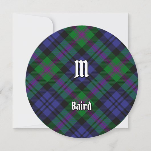 Invitation Clan Baird Tartan (Devant)