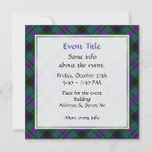 Invitation Clan Baird Tartan (Dos)