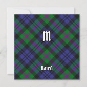 Invitation Clan Baird Tartan (Devant)