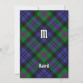 Invitation Clan Baird Tartan (Devant)