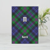 Invitation Clan Baird Tartan (Debout devant)