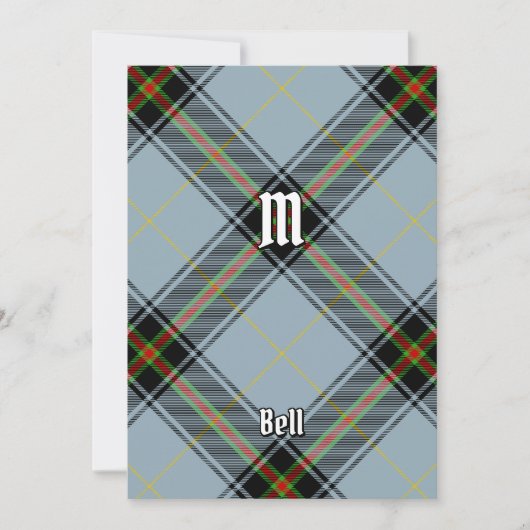 Invitation Clan Bell Tartan (Devant)