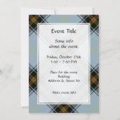 Invitation Clan Bell Tartan (Dos)