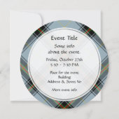 Invitation Clan Bell Tartan (Dos)