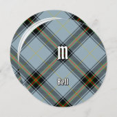 Invitation Clan Bell Tartan (Devant / Derrière)
