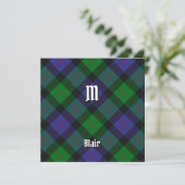 Invitation Clan Blair Tartan (Debout devant)