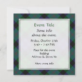 Invitation Clan Blair Tartan (Dos)