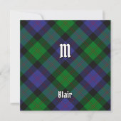 Invitation Clan Blair Tartan (Devant)