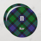 Invitation Clan Blair Tartan (Devant / Derrière)