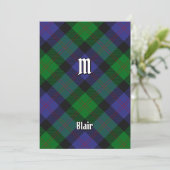Invitation Clan Blair Tartan (Debout devant)
