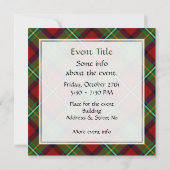 Invitation Clan Boyd Tartan (Dos)