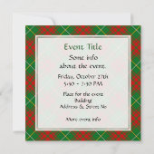 Invitation Clan Bruce Hunting Tartan (Dos)
