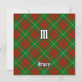 Invitation Clan Bruce Hunting Tartan (Devant)