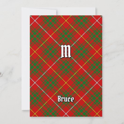 Invitation Clan Bruce Tartan (Devant)