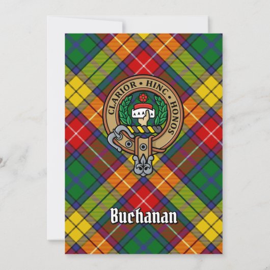 Invitation Clan Buchanan Crest (Dos)