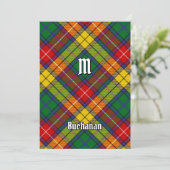 Invitation Clan Buchanan Tartan (Debout devant)