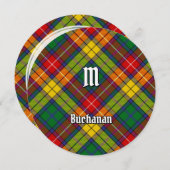 Invitation Clan Buchanan Tartan (Devant / Derrière)