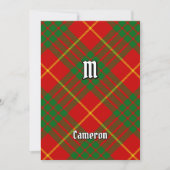 Invitation Clan Cameron Tartan (Devant)