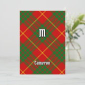 Invitation Clan Cameron Tartan (Debout devant)
