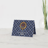 Invitation Clan Clark Crest over Tartan (Devant)